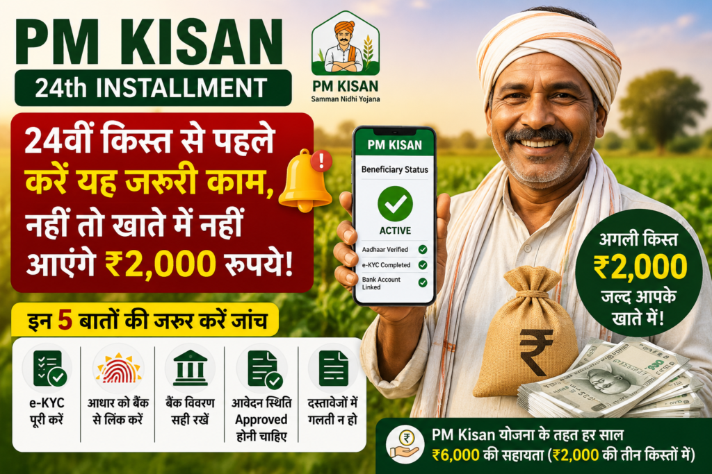 PM Kisan 24th Installment